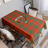 McAulay Ancient Tartan Crest Tablecloth