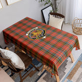 McPherson Weathered Tartan Crest Tablecloth