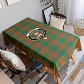 Menzies Green Ancient Tartan Crest Tablecloth