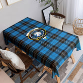 Ramsay Blue Ancient Tartan Crest Tablecloth