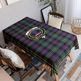 Rose Hunting Modern Tartan Crest Tablecloth