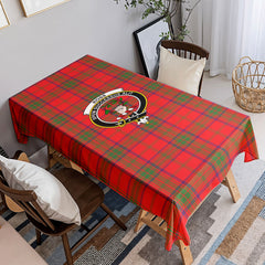Ross Modern Tartan Crest Tablecloth