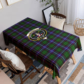 Russell Modern Tartan Crest Tablecloth