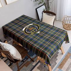 Scott Green Modern Tartan Crest Tablecloth