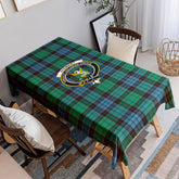 Stewart Old Ancient Tartan Crest Tablecloth