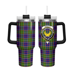 Arnott Tartan Crest 40 oz Insulated Tumbler with Handle