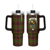 Buchan Modern Tartan Crest 40 oz Insulated Tumbler with Handle