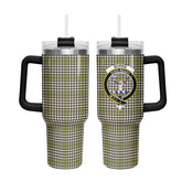 Burns Check Tartan Crest 40 oz Insulated Tumbler with Handle