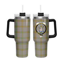 Burns Check Tartan Crest 40 oz Insulated Tumbler with Handle