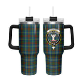 Cathcart Tartan Crest 40 oz Insulated Tumbler with Handle