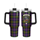Chalmers Tartan Crest 40 oz Insulated Tumbler with Handle