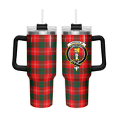 Chisholm Modern Tartan Crest 40 oz Insulated Tumbler with Handle