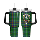 Cranstoun Tartan Crest 40 oz Insulated Tumbler with Handle