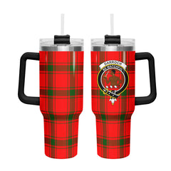 Darroch (Gourock) Tartan Crest 40 oz Insulated Tumbler with Handle