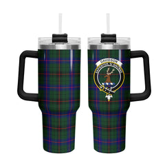 Davidson Modern Tartan Crest 40 oz Insulated Tumbler with Handle