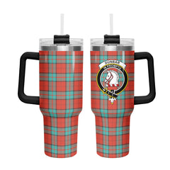 Dunbar Ancient Tartan Crest 40 oz Insulated Tumbler with Handle