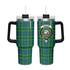 Duncan Ancient Tartan Crest 40 oz Insulated Tumbler with Handle