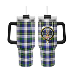 Gordon Dress Modern Tartan Crest 40 oz Insulated Tumbler with Handle