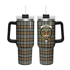 Gordon Weathered Tartan Crest 40 oz Insulated Tumbler with Handle