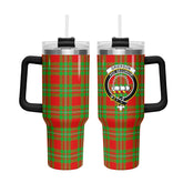 Grierson Tartan Crest 40 oz Insulated Tumbler with Handle