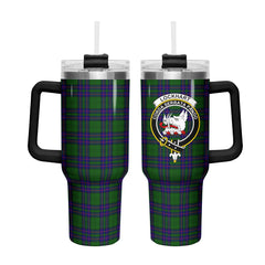 Lockhart Modern Tartan Crest 40 oz Insulated Tumbler with Handle