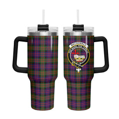 MacDonald Modern Tartan Crest 40 oz Insulated Tumbler with Handle