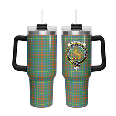 MacIntosh Hunting Ancient Tartan Crest 40 oz Insulated Tumbler with Handle