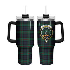 MacKinlay Modern Tartan Crest 40 oz Insulated Tumbler with Handle