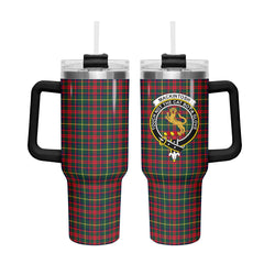 MacKintosh Hunting Modern Tartan Crest 40 oz Insulated Tumbler with Handle