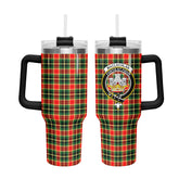 MacLachlan Hunting Modern Tartan Crest 40 oz Insulated Tumbler with Handle