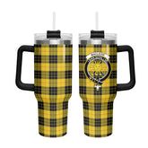 MacLeod of Lewis Ancient Tartan Crest 40 oz Insulated Tumbler with Handle