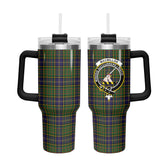 MacMillan Hunting Modern Tartan Crest 40 oz Insulated Tumbler with Handle