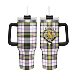 MacPherson Dress Modern Tartan Crest 40 oz Insulated Tumbler with Handle