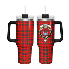 McColl Tartan Crest 40 oz Insulated Tumbler with Handle