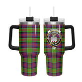 McDonald (Clan Ranald) Tartan Crest 40 oz Insulated Tumbler with Handle