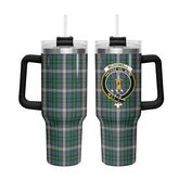 McDowell (MacDowell) Tartan Crest 40 oz Insulated Tumbler with Handle