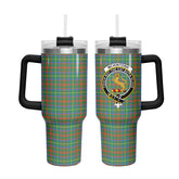 McKintosh Hunting Ancient Tartan Crest 40 oz Insulated Tumbler with Handle