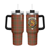 McKintosh Hunting Weathered Tartan Crest 40 oz Insulated Tumbler with Handle