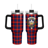 McLachlan Modern Tartan Crest 40 oz Insulated Tumbler with Handle