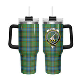McMillan Hunting Ancient Tartan Crest 40 oz Insulated Tumbler with Handle
