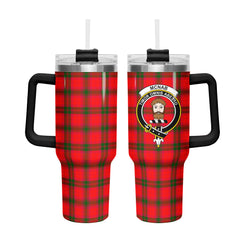McNab Modern Tartan Crest 40 oz Insulated Tumbler with Handle