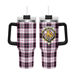 McPherson Hunting Modern Tartan Crest 40 oz Insulated Tumbler with Handle