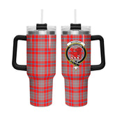 Moubray Tartan Crest 40 oz Insulated Tumbler with Handle