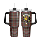 Nicolson Hunting Weathered Tartan Crest 40 oz Insulated Tumbler with Handle