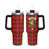 Nicolson Modern Tartan Crest 40 oz Insulated Tumbler with Handle