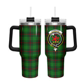Primrose Tartan Crest 40 oz Insulated Tumbler with Handle