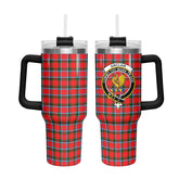 Sinclair Modern Tartan Crest 40 oz Insulated Tumbler with Handle