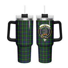 Tait Tartan Crest 40 oz Insulated Tumbler with Handle