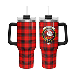 Wemyss Modern Tartan Crest 40 oz Insulated Tumbler with Handle