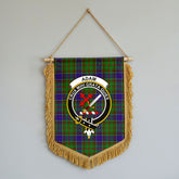 Adam Tartan Crest Wall Hanging Banner - Wood Pole